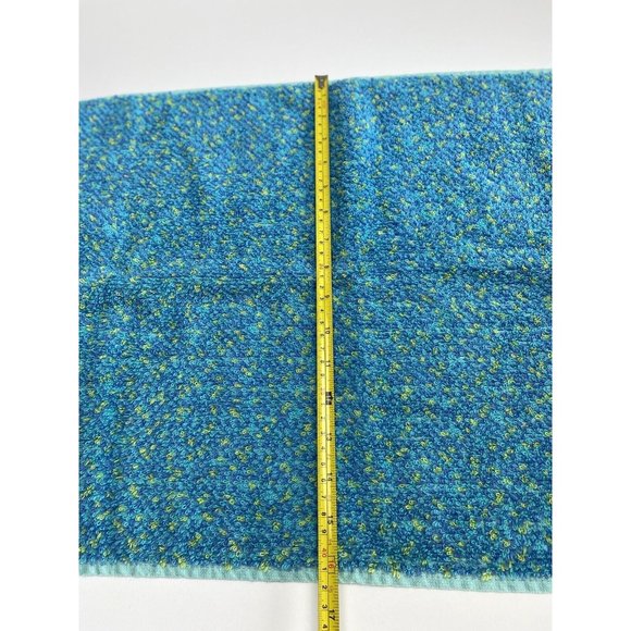 Brand New Wamsutta 100% Cotton Reversible Blue and Green Bathroom Hand Towel - Picture 6 of 7